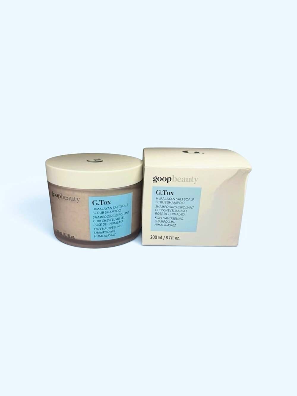 Goop Beauty G.Tox Himalayan Salt Scalp Scrub Shampoo Size 6.7 Oz New